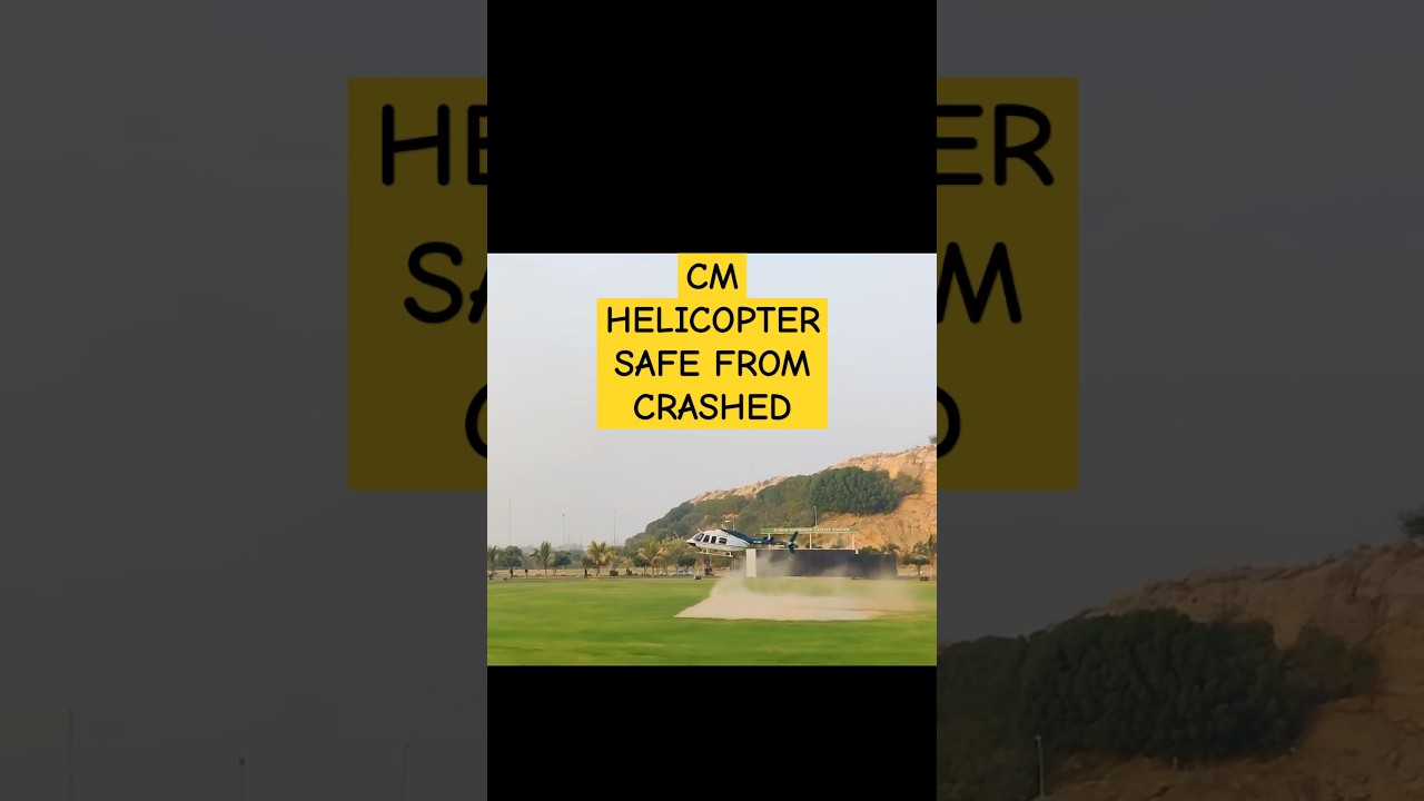 CM HELICOPTER SAFE FROM CRASHED||KARACHI|NAYA NAZIMABAD 