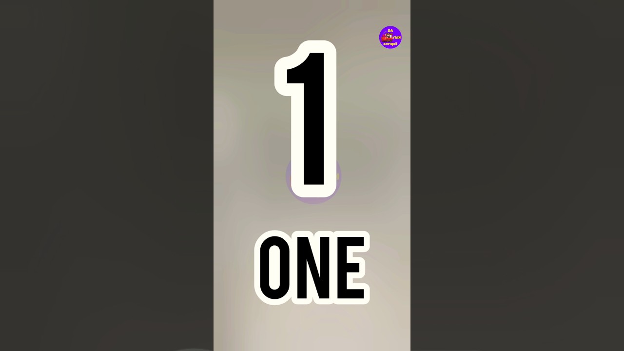 👍 1 to 10 counting number with spelling🖐️!