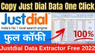 Justdial Data Extractor Free | How To Copy Just Dial Data Copy Just Dial Data One Click screenshot 3