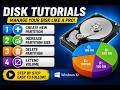 How to Create,Resize,Extend&Delete Disk Partitions in Windows10?Complete Beginner Guide| kinyarwanda