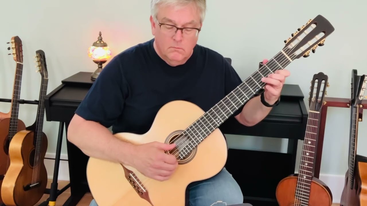 “The Lark” by Mikhail Glinka for Russian seven-string guitar.  «Жаворонок» Михаила Глинка