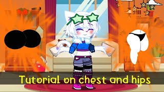 Gacha Plus Tutorial how to make breasts and hips