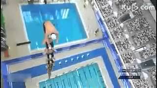 worlds highest human tower and jump in the pool