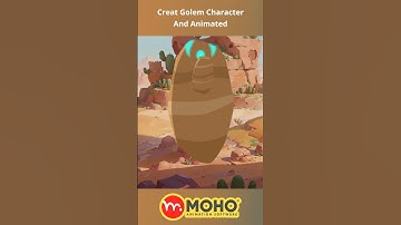 MOHO PRO 14.2 :  Creat Golem Character And Animated #shorts