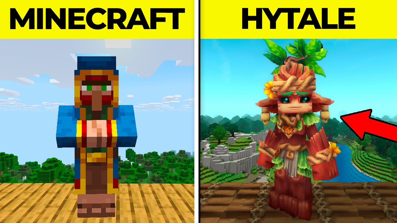 12 DIFERENÇAS ENTRE MINECRAFT E HYTALE QUE VOCÊ PODE NÃO TER PERCEBIDO!
