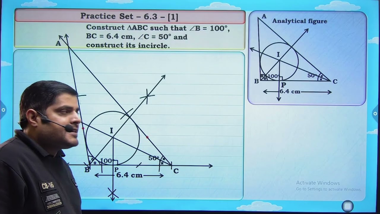 Circle  Practice set 6.3