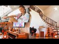 BRAIDS + FALL & HALLOWEEN DECOR AT MY PARENTS HOUSE | FAMILY DAY VLOG