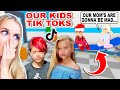 REACTING To Our *KIDS TIKTOKS* That Ended Them Up In A HOSPITAL In Adopt Me! (Roblox)