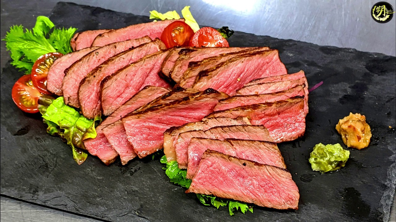 必見 １ポンドステーキ焼き方 切り方 盛り付け プロ いただきステーキ