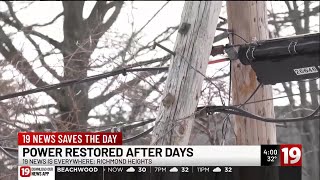 19 News saves the day: Power restored after days