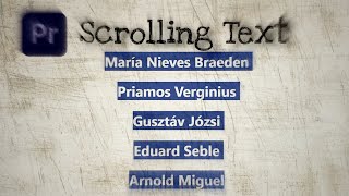 How to Add Scrolling Text in Premiere Pro 2023
