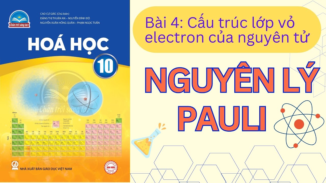 NGUYÊN LÝ PAULI | CẤU TRÚC LỚP VỎ ELECTRON CỦA NGUYÊN TỬ | HÓA 10 CHÂN TRỜI SÁNG TẠO