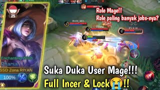 Suka Duka User Mage Diincer & Dilock Terus Build Tersakit Pharsa 2023 - Mobile Legends