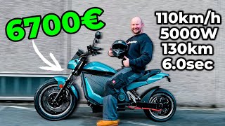 2023 CityTwister 6.0 PRO for 6700€  SICK ACCELERATION  125cc ELECTRIC MOTORCYCLE | EFIEBER