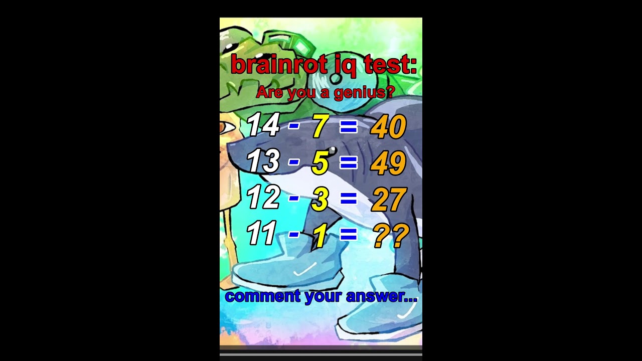 genius brainrot math puzzle 