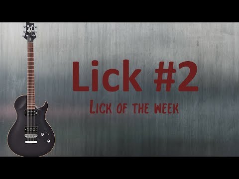 Lick #2 :  Sweep Picking Arpeggios (D minor)