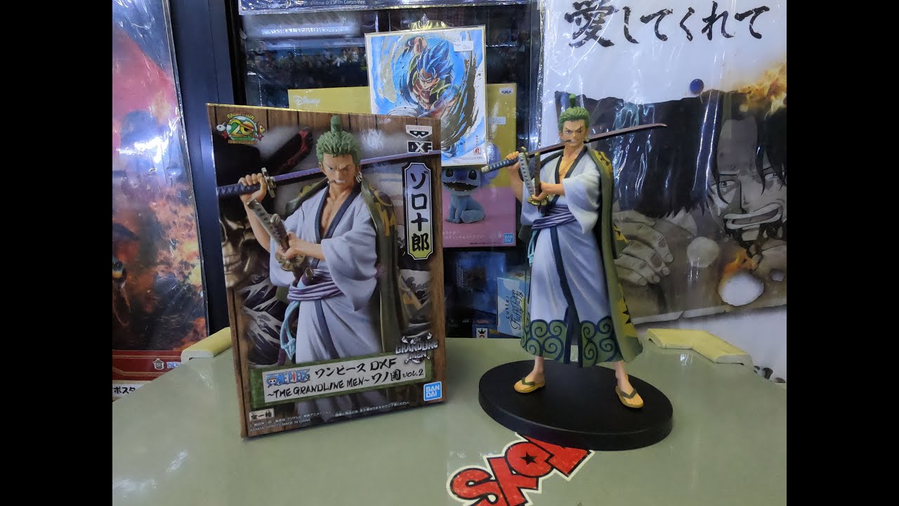 Figure One Piece Dxf The Grand Line Men - Wanokuni Vol. 2 Roronoa Zoro,  Bandai Banpresto