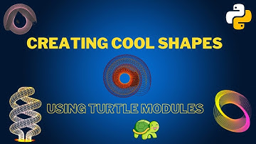 Creating amazing cool Shapes using Python Turtle | 3D shapes and creating  spiral design