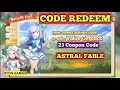 CODE REDEEM ASTRAL FABLE TERBARU 2022