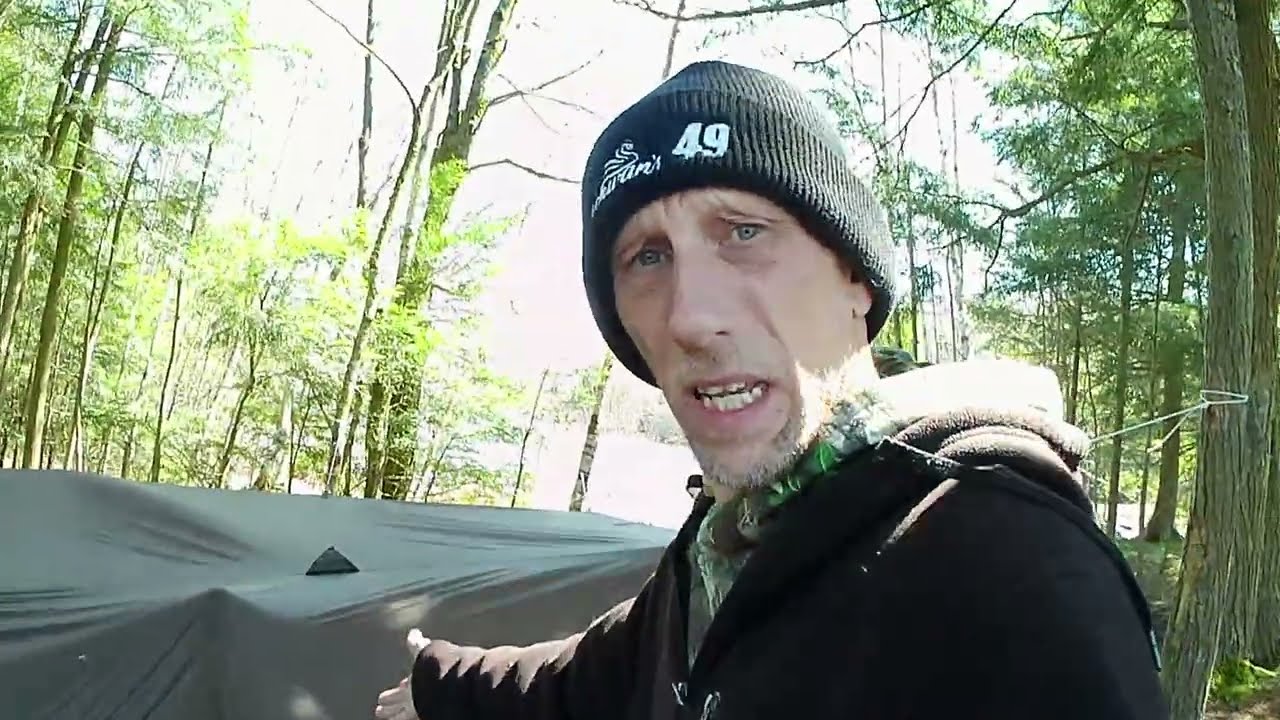 WILD CAMPING IN THE WIND WITH OWLS FIGHTING AROUND ME!