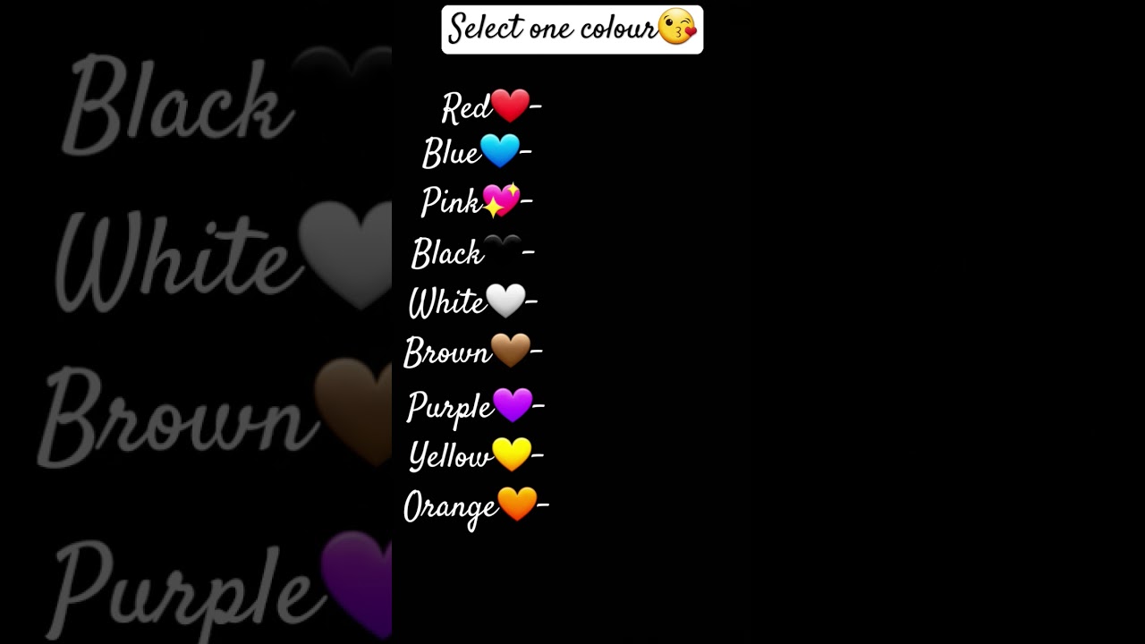 Select any one colour😍😘 