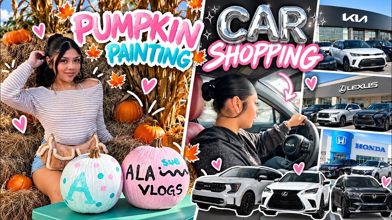 STDWM: PUMPKIN PAINTING 🎃 & CAR SHOPPING 🚘
