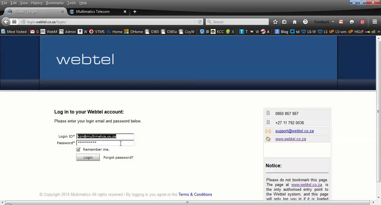 Webtel Master Webtel Login - YouTube