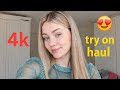 4K Micro Bikini &amp; Lingerie See Everything Try-On Haul Clothes 