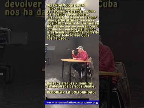 In Defense of Cuba: A Talk by Carlos Aznárez in Navarre