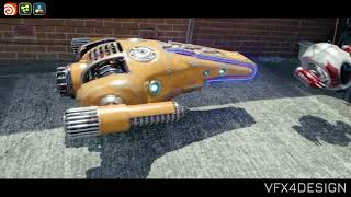 Patio Robots Test Project. Nomad Sculpt , Painter, Houdini, Fusion studio & Davinci Resolve Studio.