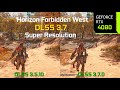 Horizon forbidden west pc dlss 3510 vs dlss 370  graphicsperformance comparison  rtx 4080