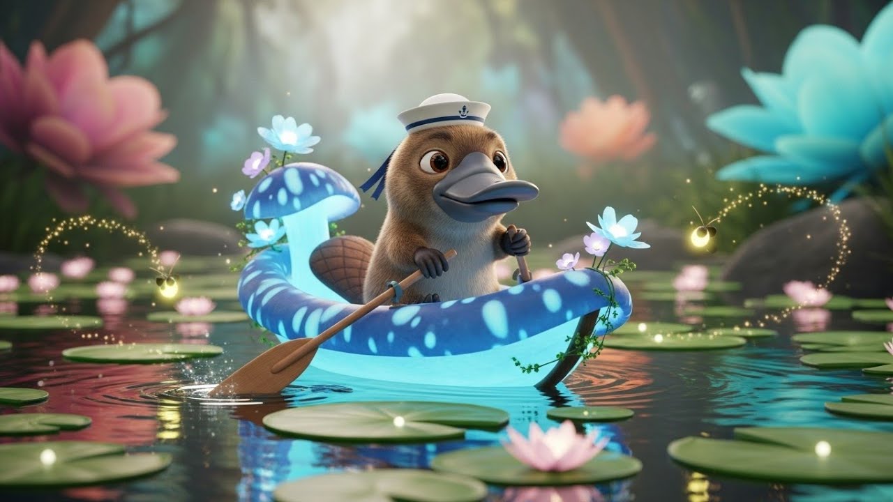 Baby Platypus Rowboat 🦆🛶🌊 | Learn Vehicles and Water Fun for Kids | Educational Song