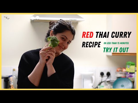 Red Thai Curry Recipe in less than 15 minutes | Yummy Healthy