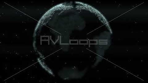 Futuristic Digital Earth Planetary Globe Grid Glowing Hologram - IncrediVFX - AVloops