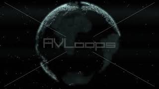 Futuristic Digital Earth Planetary Globe Grid Glowing Hologram - IncrediVFX - AVloops
