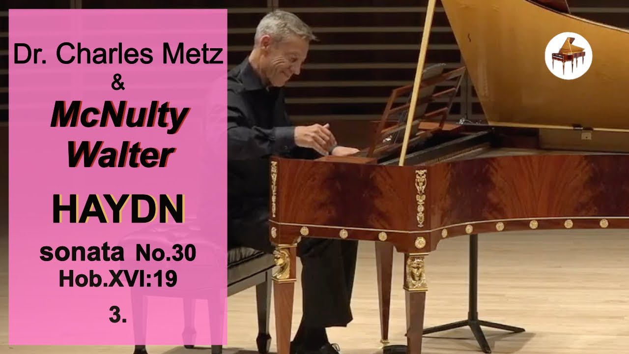 Dr. Charles Metz with his McNulty Walter piano - Haydn sonata Hob.XVI:19 mov. 3 Allegro assai