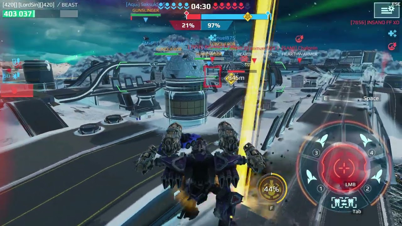 War Robots Flux the Payload just kill