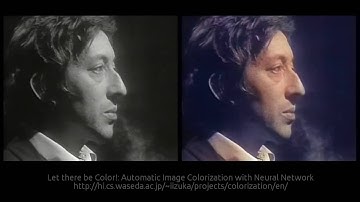 Serge Gainsbourg - Automatic Image Colorization with Neural Network