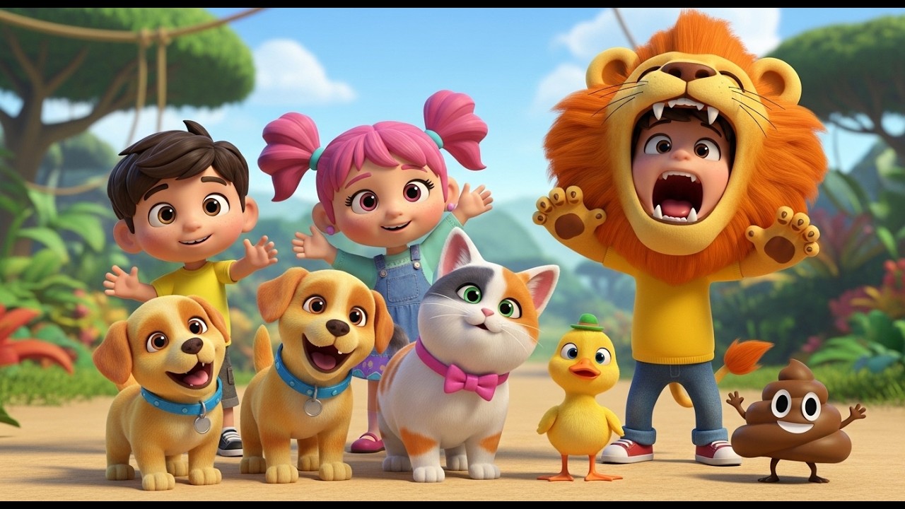 007._  ¡A imitar a los animales! |  Canción Infantil en Español | Kids Song |  Popó y Amigos