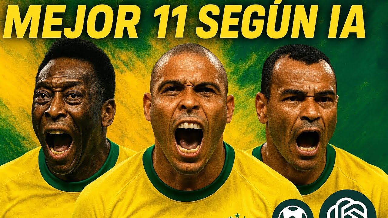 “El mejor XI de la historia de brasil… elegido por IA 🤖🇧🇷