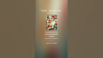 Sviatok Nesviatok Suno Spotify Song Music 1 September Humor Hit 