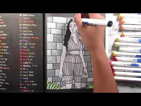 #colorquestember Speed Color By Number Color Questopia Fashion Coloring Book Page 18