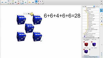 Interactive Dice in Smart Notebook