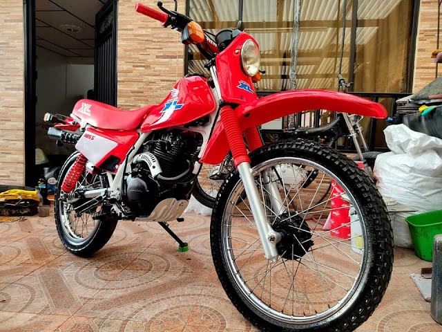 Honda XL 185 s Restaurada - Color Rojo - YouTube