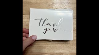 Thank you cards in bulk- for brides!