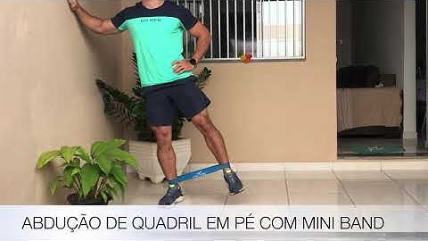 Abdução de quadril em pé com mini band