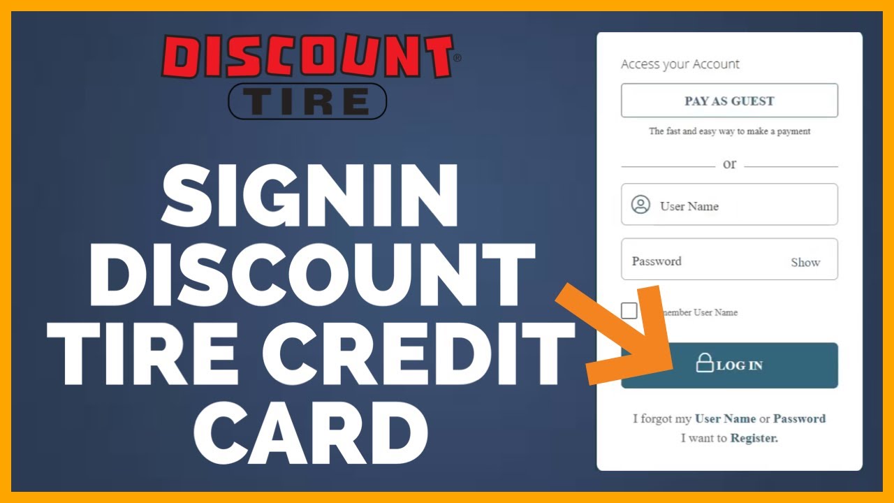 Discount Tire Credit Card Login How To Sign In Discount Tire Credit 