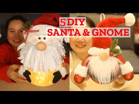 I Made 5 Santa & Gnome Christmas Decorations—and They Look Store-Bought!