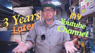 YouTube channel 3 years into it