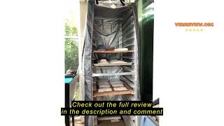 Review VEVOR Bun Pan Rack, 20-Tier Commercial Bakery Racks with Brake Wheels, Aluminum Racking Troll